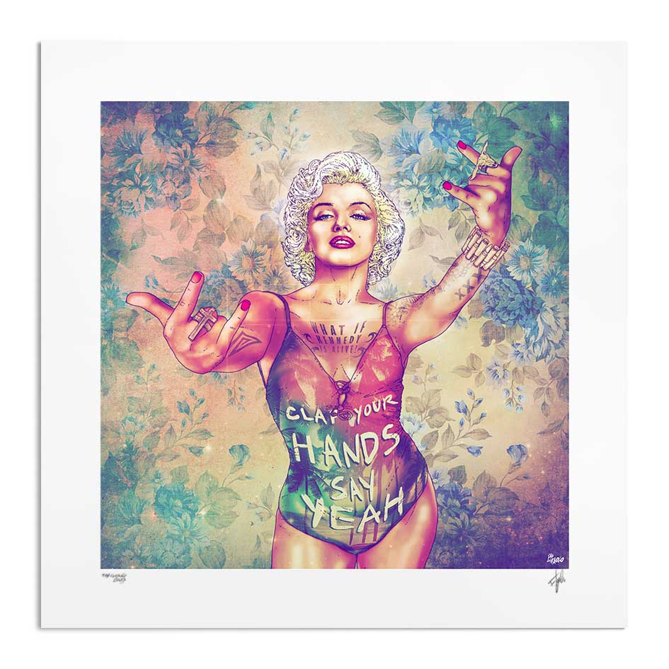 Marilyn Monroe Actriz Cantante John F Kennedy Clap Your Hands and Say Yeah Indie Rock Music Band Fab Ciraolo Artista Visual Chileno Obras arte Pop