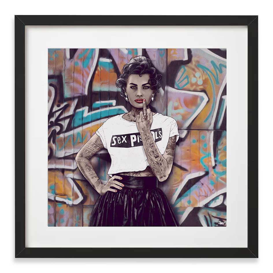 Sophia Loren Sofia Loren Sex Pistols Tatuajes Arte Urbano Artistas Visuales Chilenos Fab Ciraolo