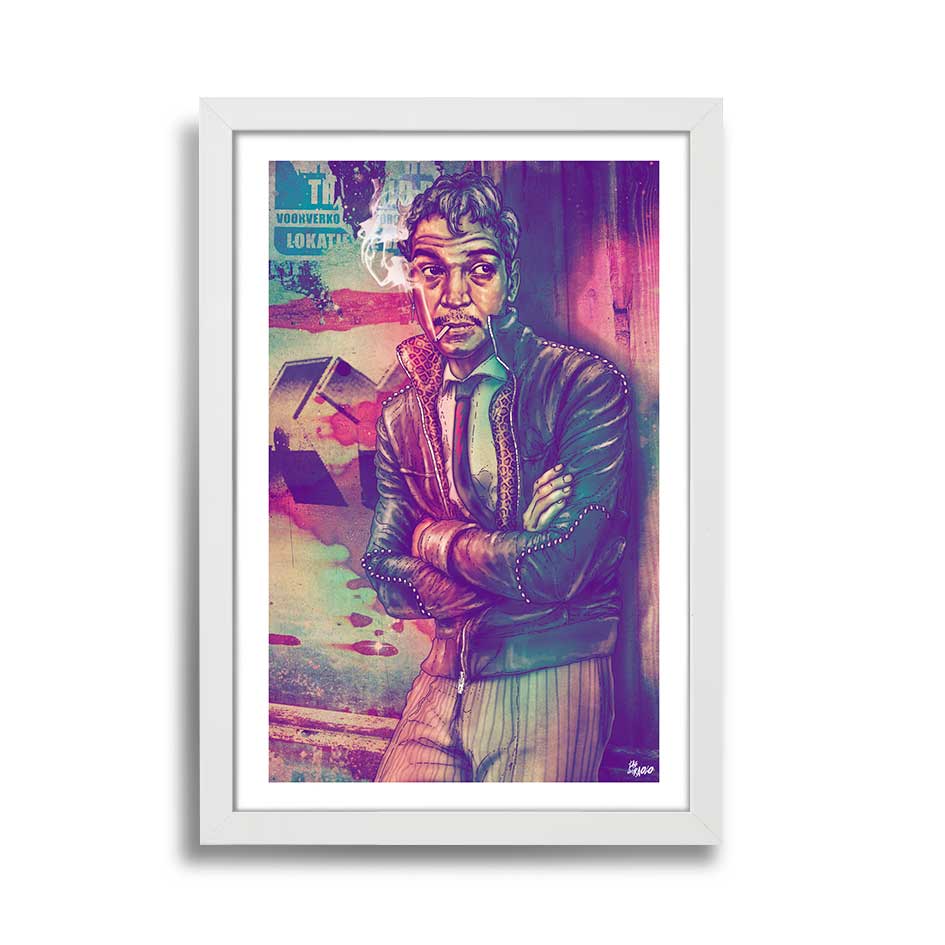Cantinflas Personaje Mexicano Ilustración Personaje Conocido Fab Ciraolo Obras de Arte Ilustraciones Digitales Pop Arte Chileno