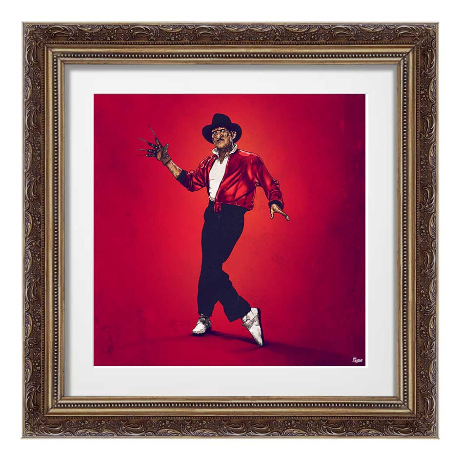 Freddy Krueger Michael Jackson Arte Chileno Ilustración Digital Artista Chileno Fab Ciraolo